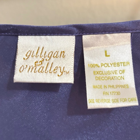 Vintage Gilligan & O'Malley Purple Silky Slip Chemise - Picture 13 of 13